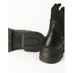 PU Stretch Combat Style Boot