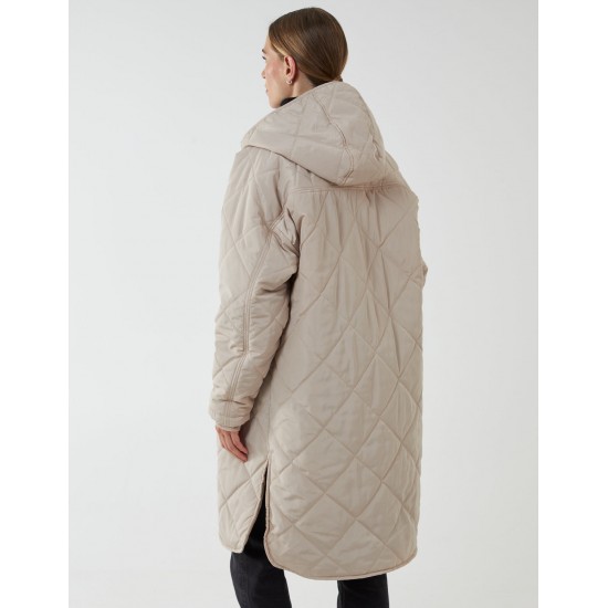 Diamond Quilted Coat