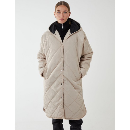 Diamond Quilted Coat