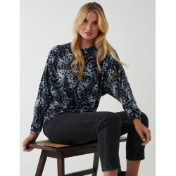 Butterfly Print Knot Top