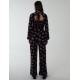 High Neck Tie Back Wide Leg Jumpsuit