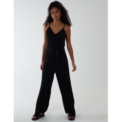 Button Front Strappy Jumpsuit