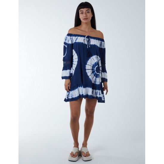 Bardot Tie Dye Tunic Dress