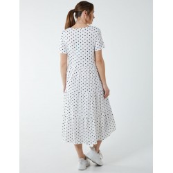 Tiered Smock Midi Dress