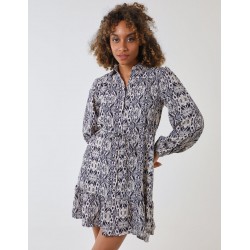 Long Sleeve Mini Shirt Dress