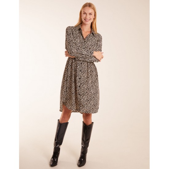 Leopard Shirt Dress