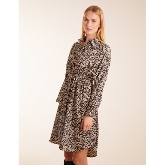 Leopard Shirt Dress