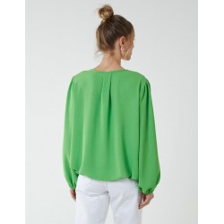 Elasticated Blouson Hem Blouse