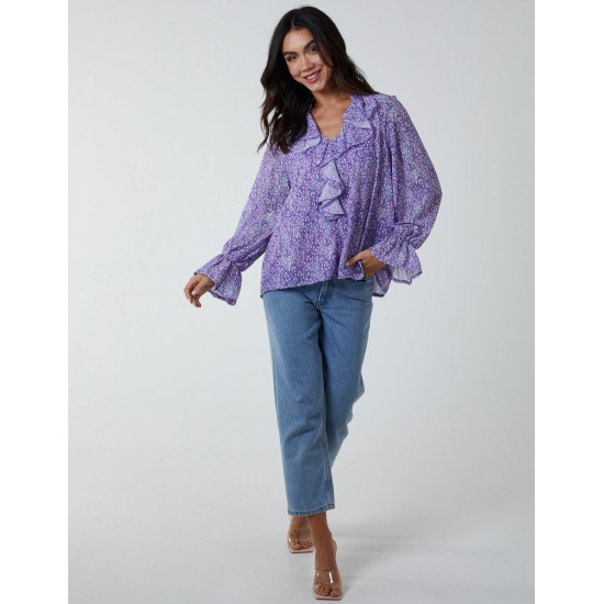 Chiffon Frill Blouse