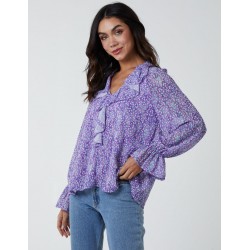 Chiffon Frill Blouse