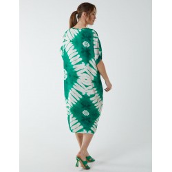 Tie Dye Twist Knot Tunic Dress