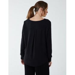 Crossover Woven Plain Blouse