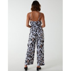 Leopard Belted Jumpsuit