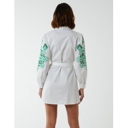 Embroidery Sleeve Cut Out Tunic