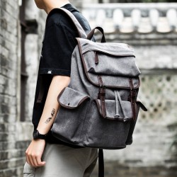 Canvas Buckle Flap 15.6 Backpack