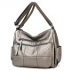 Faux Leather Tote Bag With Zipper