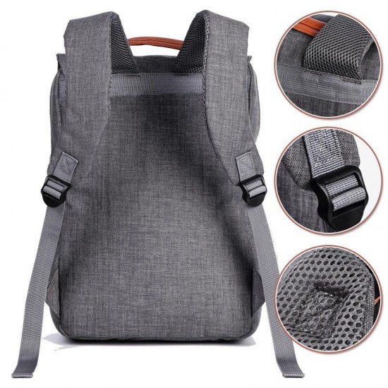 Canvas Backpack With 15.6 Laptop Compartment