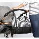 Striped Unisex Diaper Bag