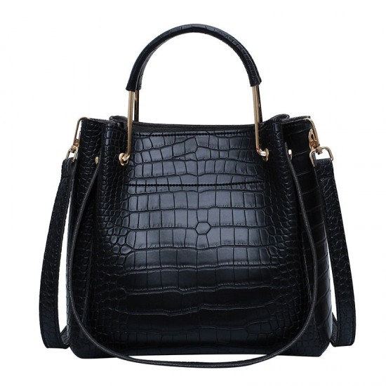 Embossed Leather Handbag