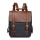 Canvas Leather Padded 15.6 Laptop Backpack