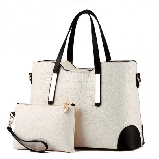 Croc Leather Tote