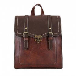 Double Buckle Flap Backpack