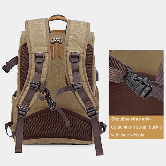 Canvas Camera Backpack