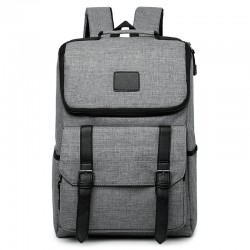 15.6 Backpack With Buckle Straps In Front