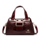 Buckle Leather Bag