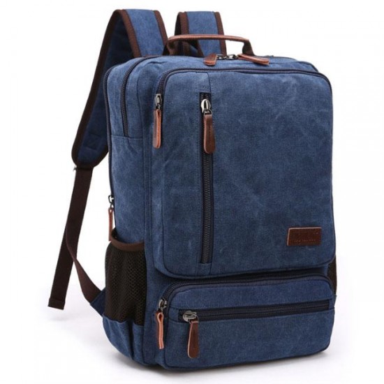 Mens Canvas 15.6 Laptop Backpack