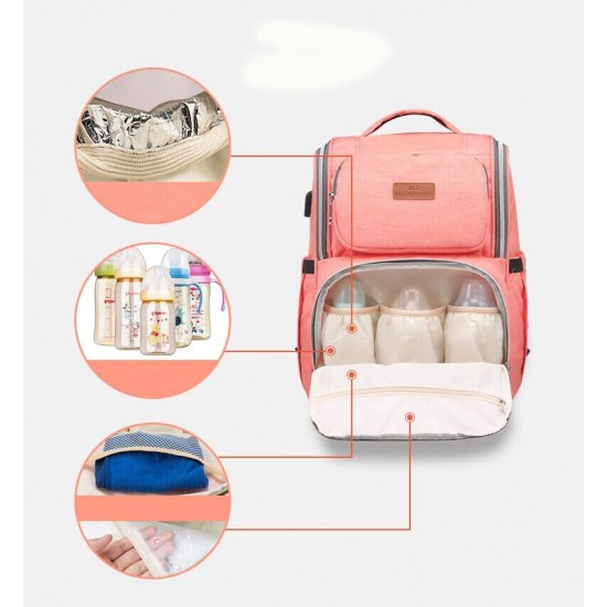 Lequeen Diaper Bag With Charger