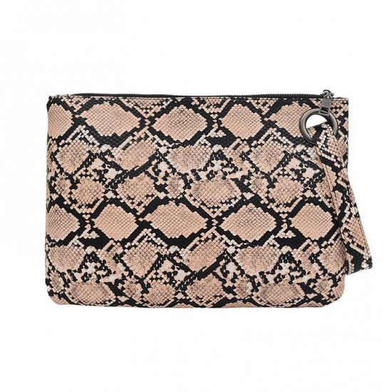 Snake Print Clutch