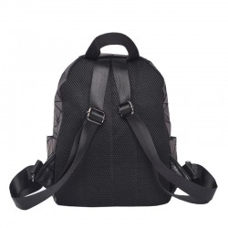 Black Geometric Backpack