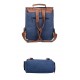 Canvas Leather Padded 15.6 Laptop Backpack