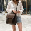 Leather buckle backpack