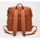 Faux Leather Maternity Backpack