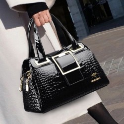 Buckle Leather Bag