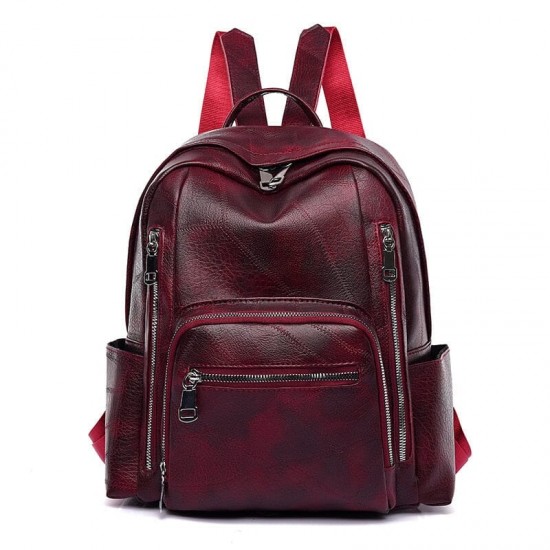 PU Leather Backpack Purse