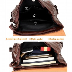 Leather Backpack 15 inch Laptop