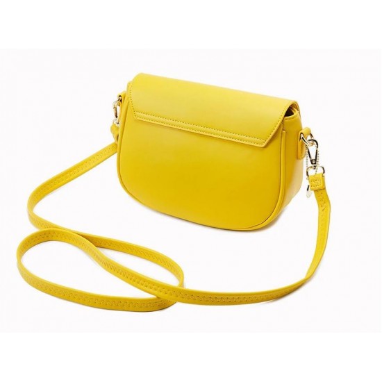 Bright Yellow Leather Purse