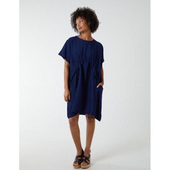 Cocoon Dress With Side Pockets