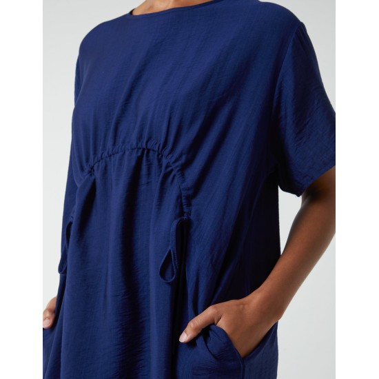 Cocoon Dress With Side Pockets