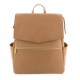 Faux Leather Diaper Backpack