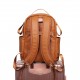 Brown Leather Backpack Diaper Bag