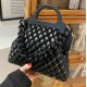 Black Croc Tote Bag