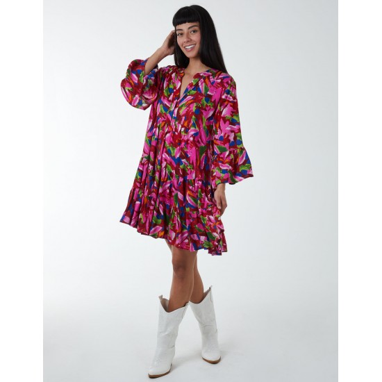 Tunic Tiered Smock Mini Dress