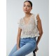 Crochet Frill Detail Vest