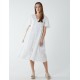 Broderie Angel Sleeve Midi Dress