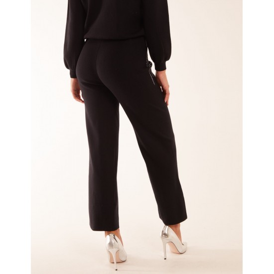 Diamante Knitted Flared Trousers