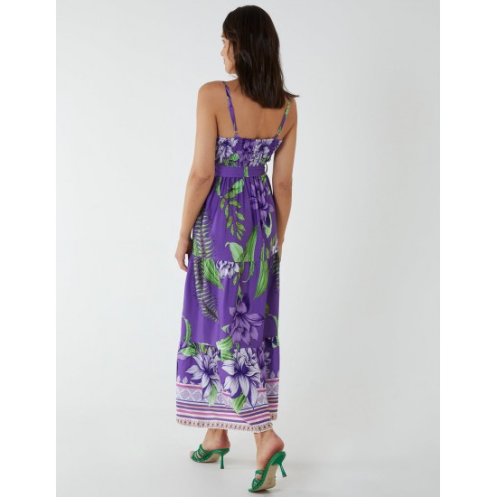 Floral Wrap Maxi Dress